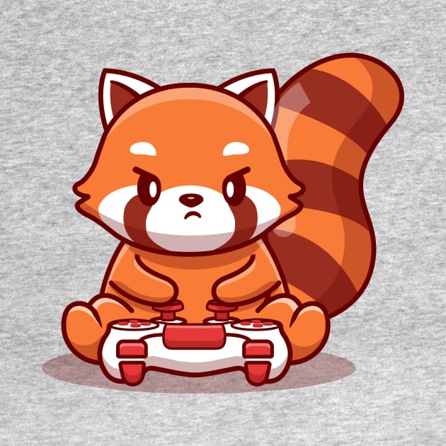 Cute Red Panda Gaming by Catalyst Labs